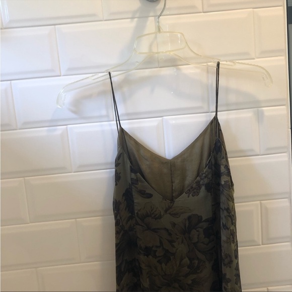 Banana Republic Green Floral Slip Dress 6 - Picture 3 of 8